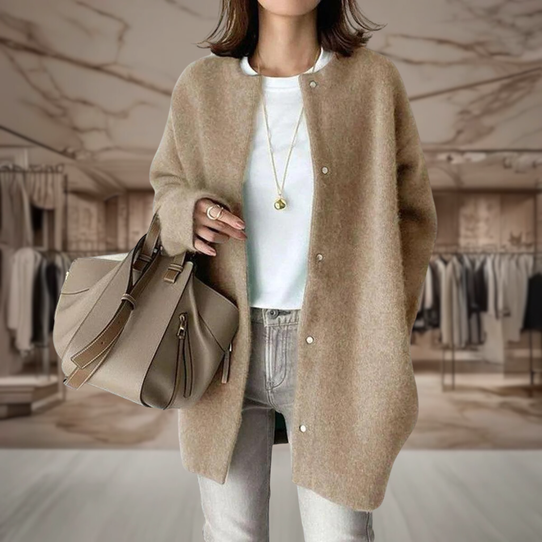 Women’s Mohair Longline Button Up Cardigan | Alyvia